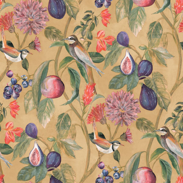 Canora Grey Dolby Floral Wallpaper Wayfair